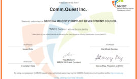 CommQuest Inc. awarded & joined the Georgia Minority Supplier Development Council